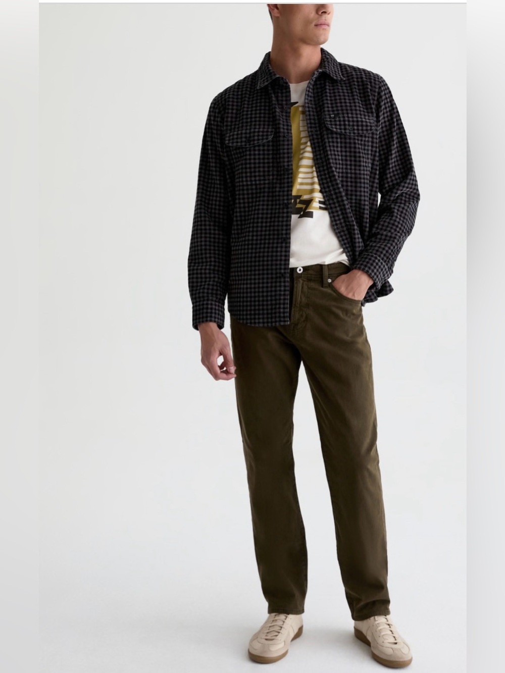 AG Adriano Goldschmeid Everett Slim Straight Pants 32 x 28.5” Chocolate Brown